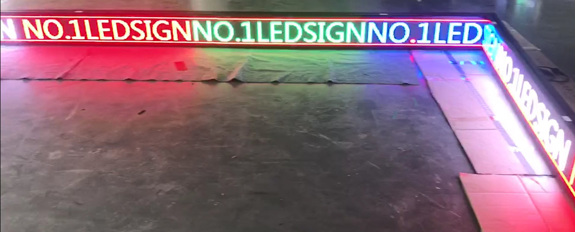 P3 Indoor RGB LED Window Display Signs Semioutdoor Untuk Dekorasi Toko