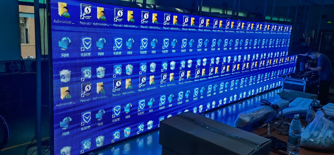 RGB 500X1000MM P4.81 Penyewaan Luar Ruangan Layar LED Penuh Warna tahan air